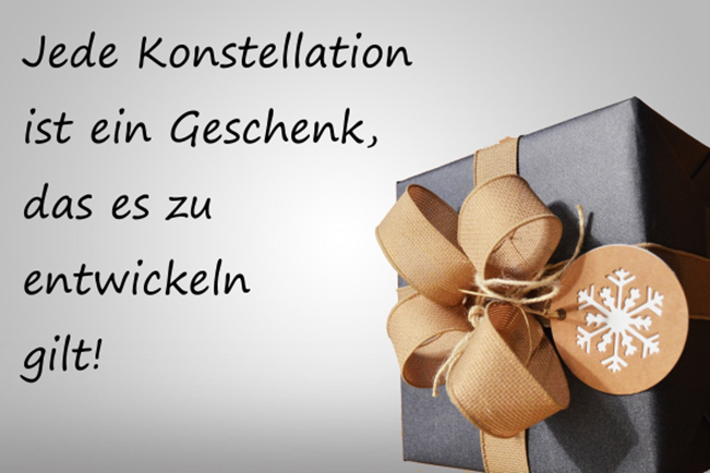 Jede Konstellation ist ein Geschenk